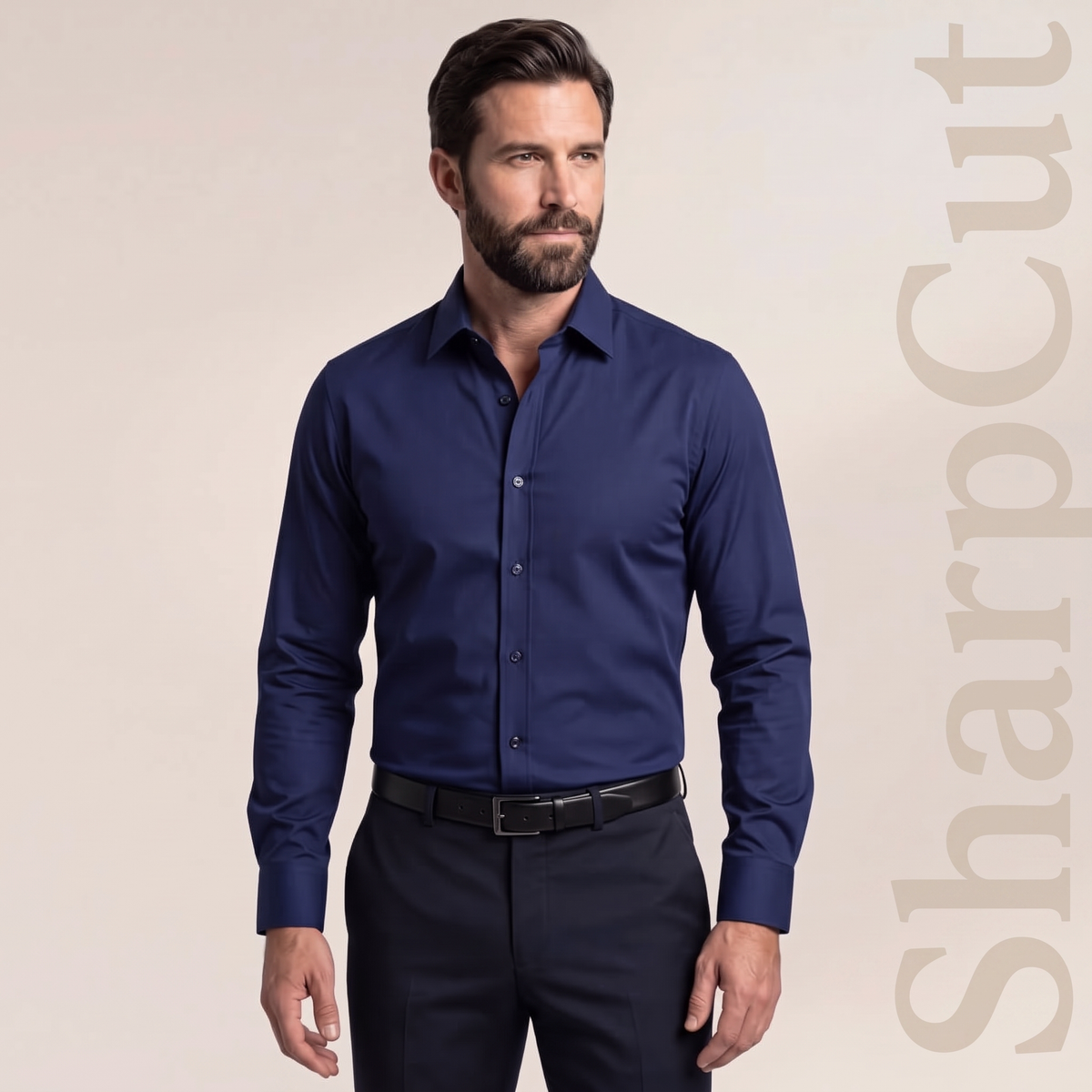 SharpCut Navy shirt