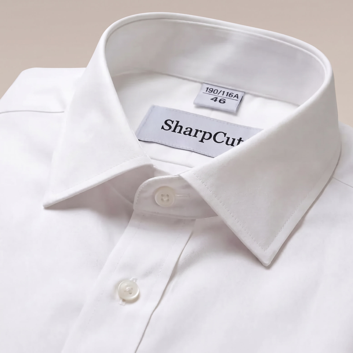 SharpCut White shirt collar
