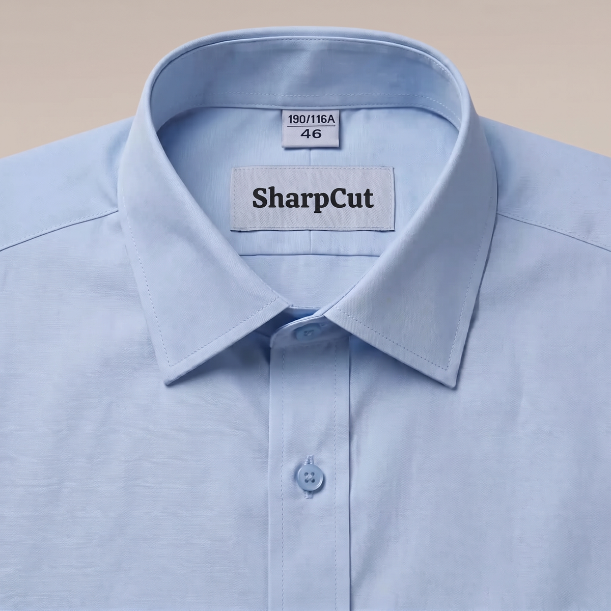 SharpCut Light Blue shirt collar
