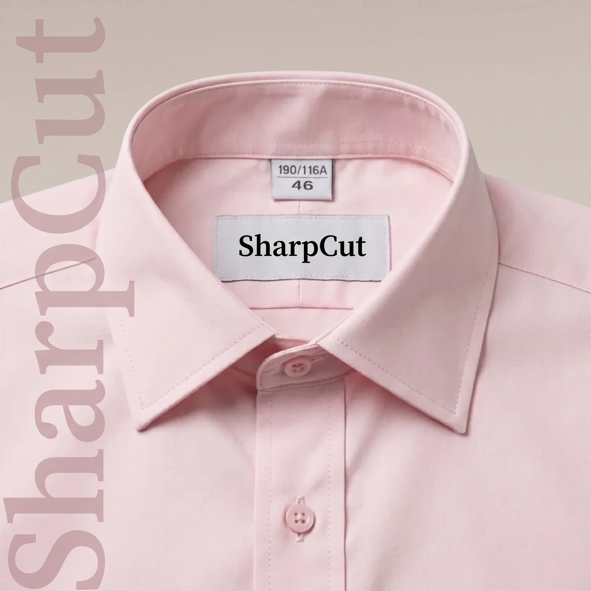 SharpCut Pink shirt collar